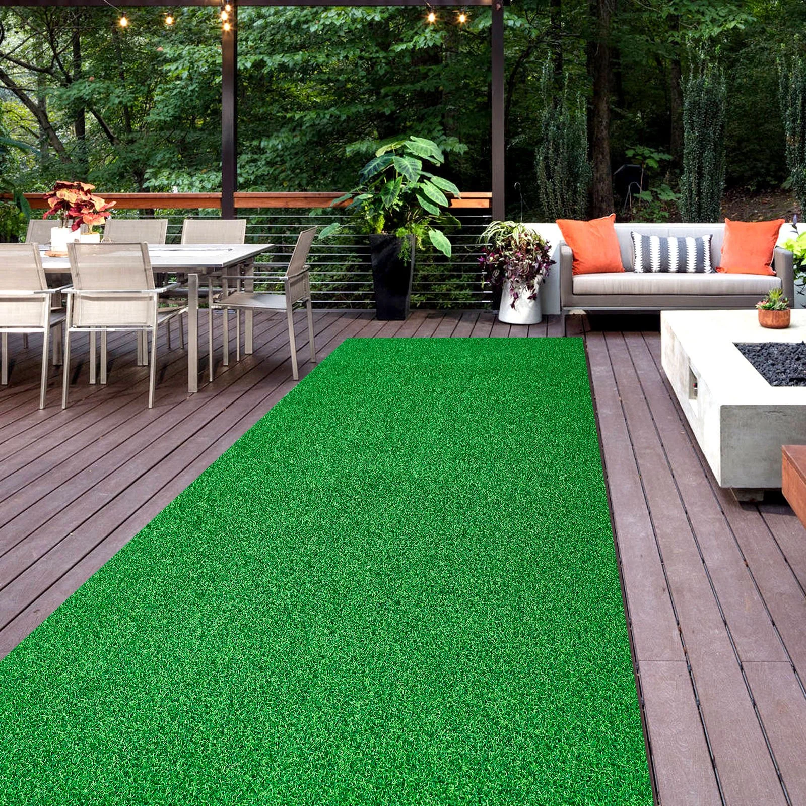Green Outdoor Patio Rug Waterproof - Large Rug Entry Rug | Koloko